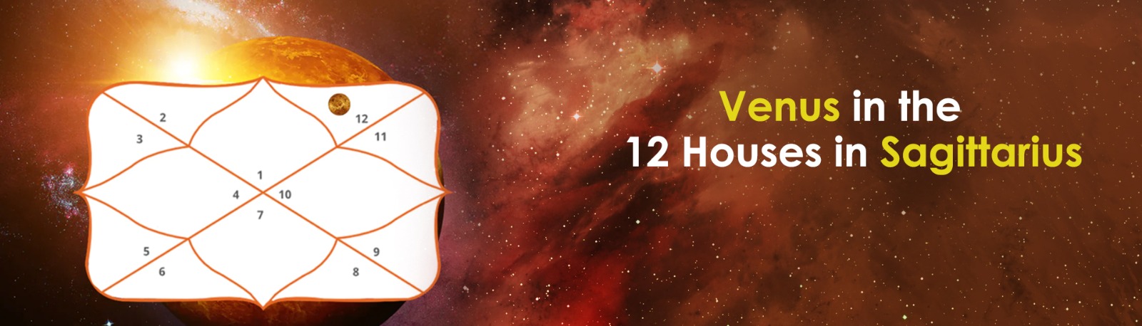 Venus in the 12 Houses in Sagittarius