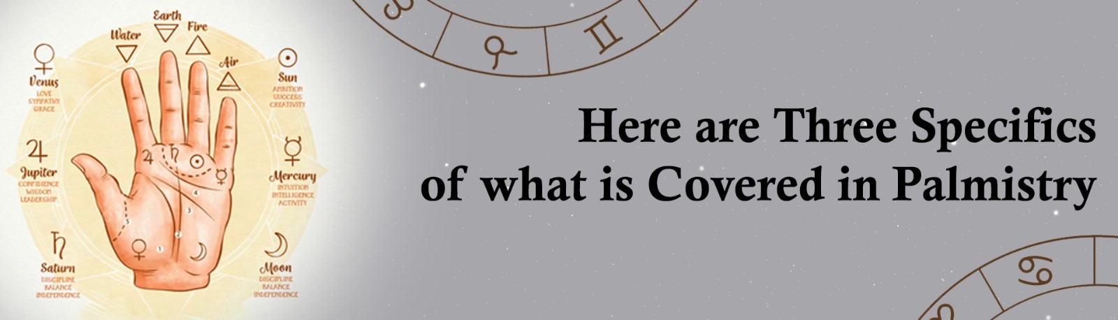 Here are 3 Specifics of what is covered in Palmistry